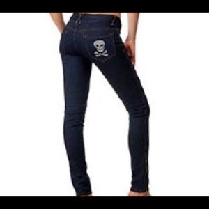 Betsey Johnson Jeans with Skull